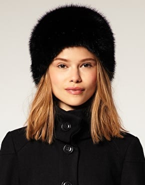 Bonnet Asos faux fur hat